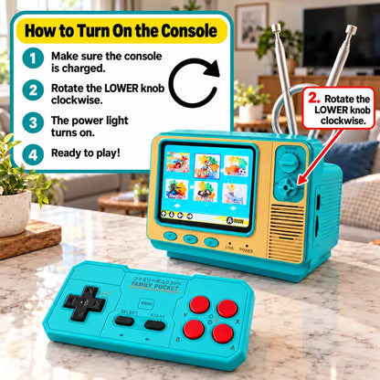 🎮 GV300 Retro Mini TV Game Console – 308 Built-In Games & 2.8-Inch IPS Screen