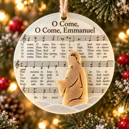 🎶✝️ Sea Glass Christmas Hymn Ornaments