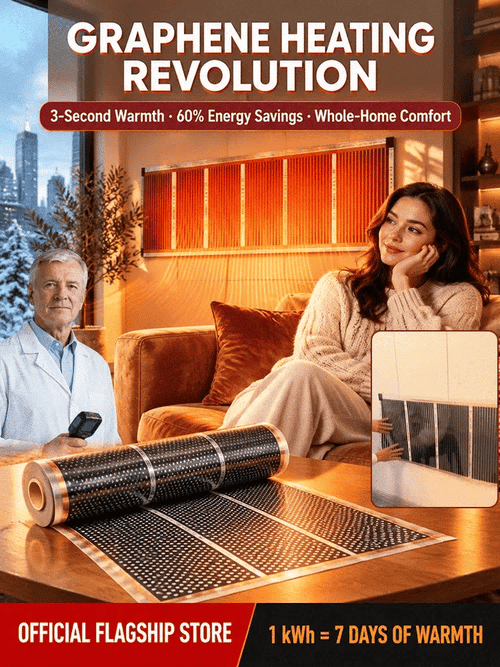 Ultra-Thin Graphene Infrared Wall Heater | 3s Rapid Heating | A+++ Energy Saving | Drill-Free ☀️