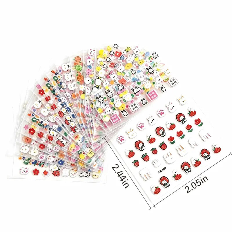 Glow-in-the-dark Nail Stickers for Kids- 30 Sheets
