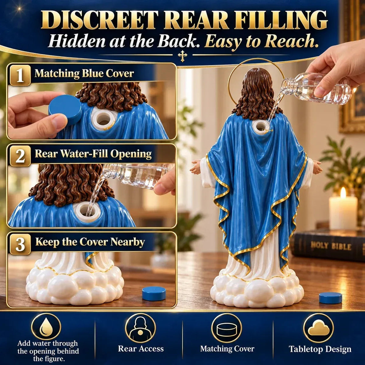 ✝️✨ Holy Mist Humidifier —  Daytime Décor, Evening Glow☁️💛