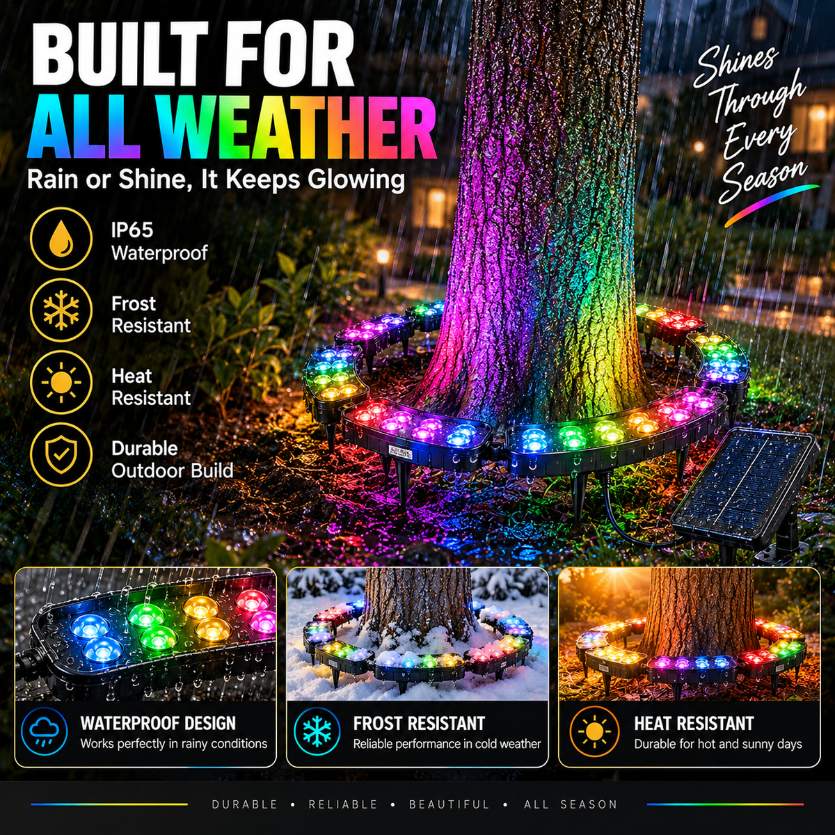 ✨45% OFF✨ One Tree. Endless Colors. – Solar RGB Landscape Ring Light