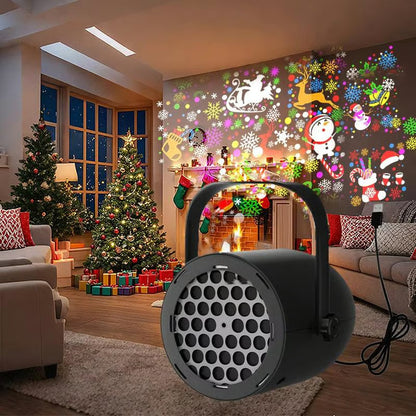 🎁Black Friday 50% OFF⭐🎄 Magical Christmas LED Projector – 16 Stunning Holiday Patterns to Light Up Your Home!