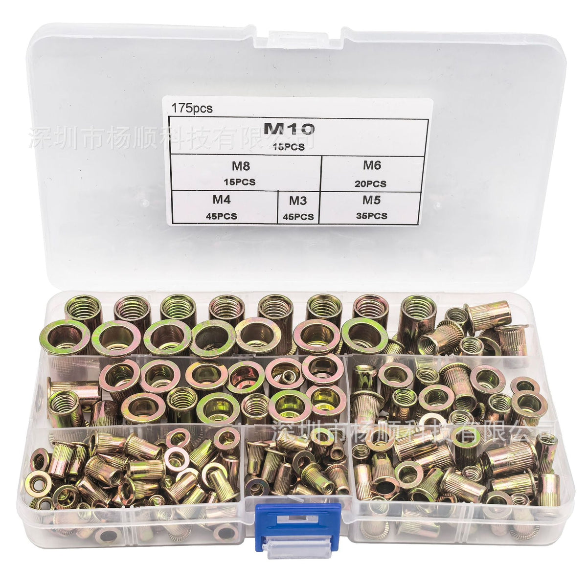 🏆LAST DAY SALE 49% OFF🛠️Head Rivet Nut Tool, M3 M4 M5 M6 M8 Rivnut Kit,Carbon Steel Rivnut Set
