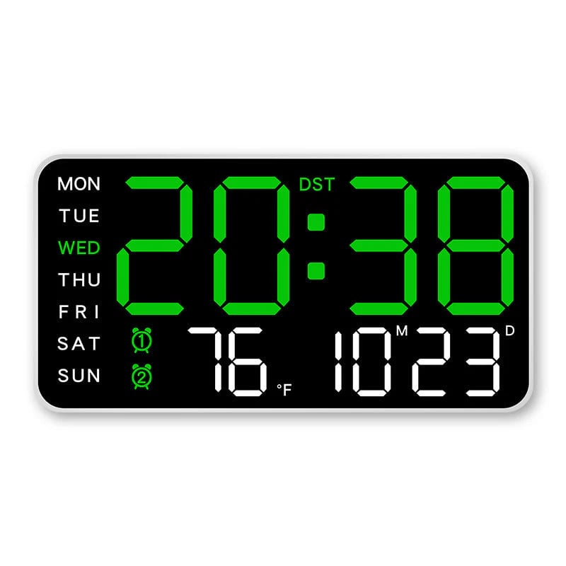 📢📢49% OFF!! ⏰Multifunctional decorative LED digital wall clock, the limitless digital clock for the modern Norwegian home