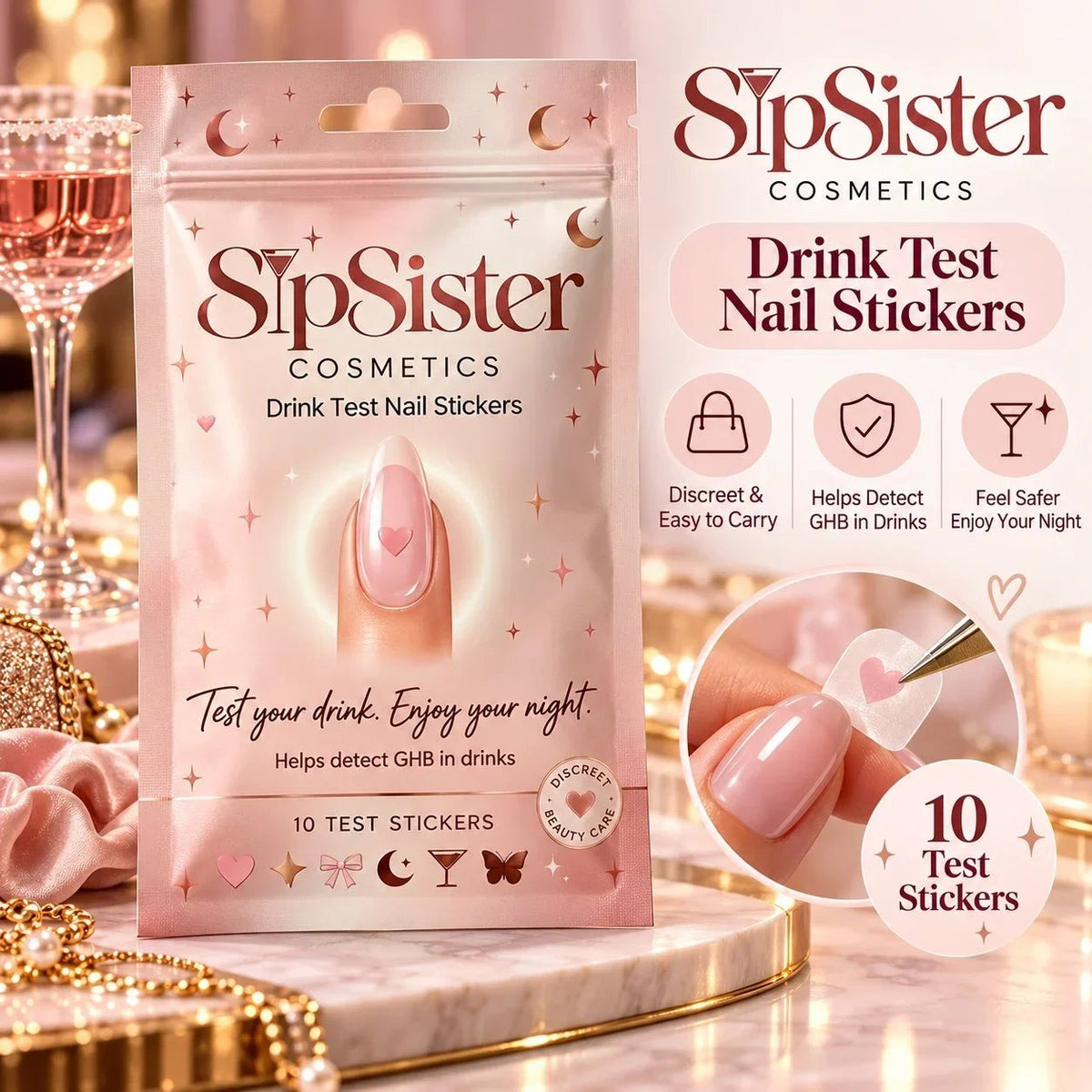 ❤️Drink Testing Stickers