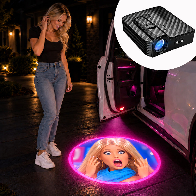 Pink Aesthetic Car Door Welcome Projector Light
