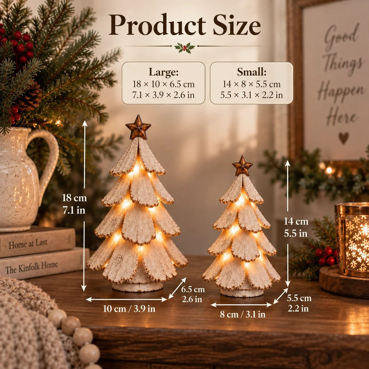 🎄✨ Vintage Lighted Christmas Tree Figurine – A Warm Glow of Holiday Nostalgia