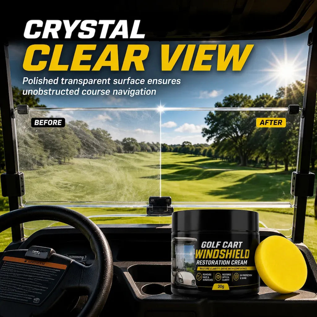 Golf Cart Windshield Scratch Repair Paste with Sponge