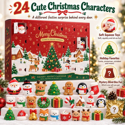 🎄 LAST DAY 50% OFF – 24-Day Christmas Squishy Advent Calendar 🎁