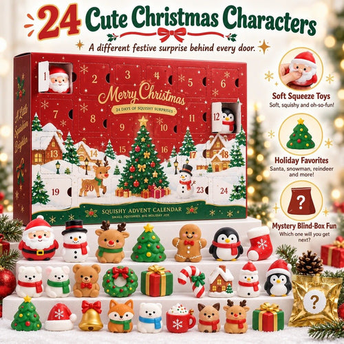 🎄 LAST DAY 50% OFF – 24-Day Christmas Squishy Advent Calendar 🎁