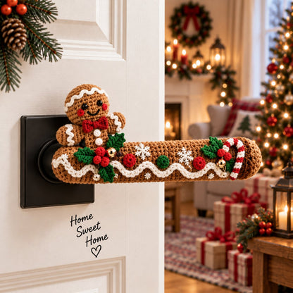 🎄 LAST DAY 50% OFF — Christmas Crochet Door Handle Covers | 6 Festive Designs
