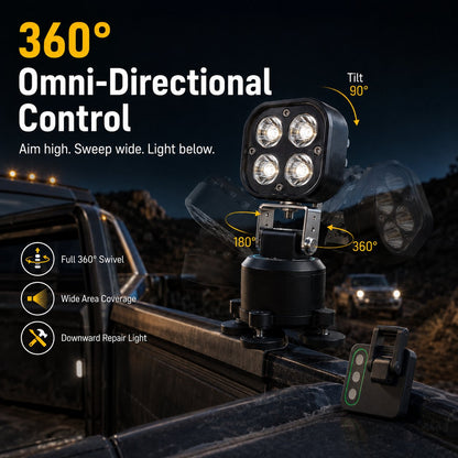🔥🏕️ 360° Full Coverage Magnetic LED Pod Light – Portable Outdoor Camping & Car Emergency LED Lamp