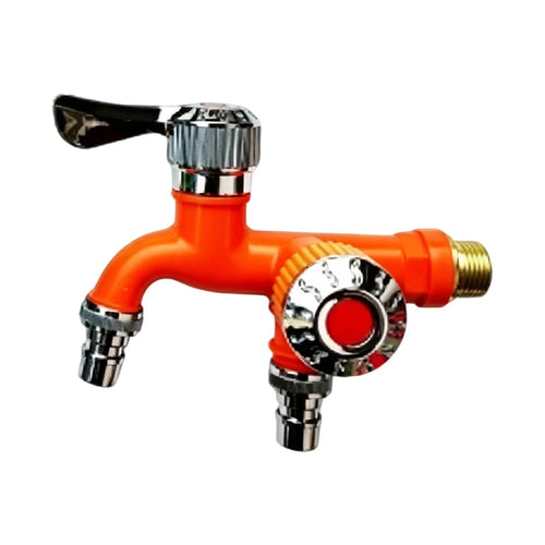 🚰 Dual Outlet Washing Machine Faucet – Two-Way Water Control for Laundry & Utility Use