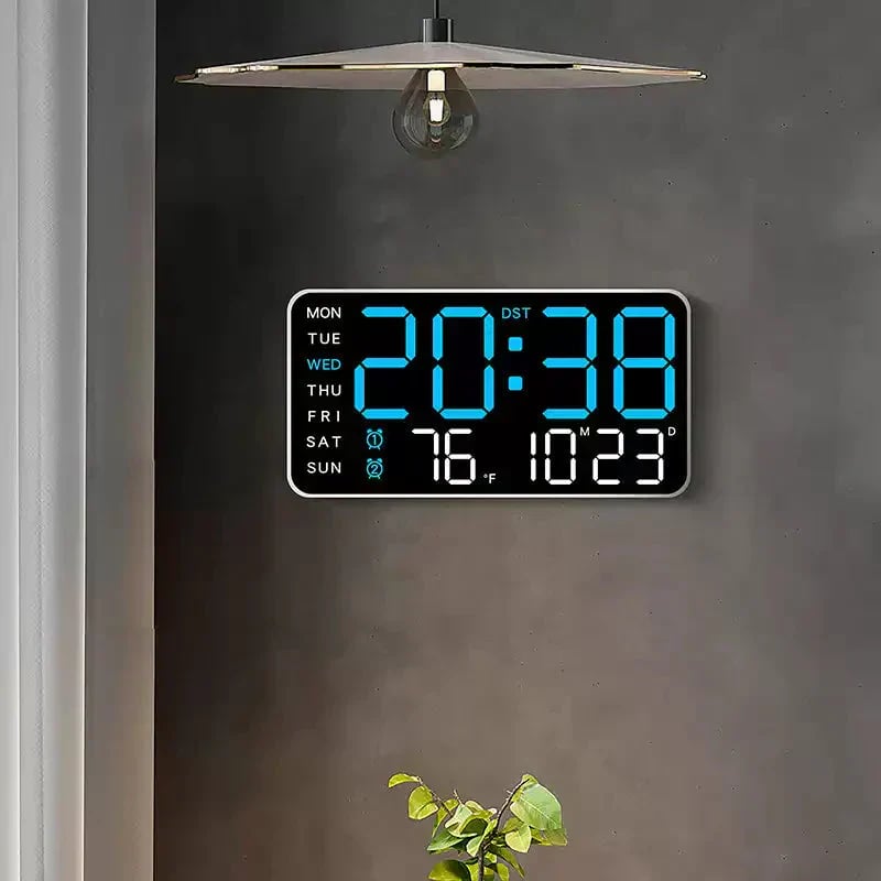 📢📢49% OFF!! ⏰Multifunctional decorative LED digital wall clock, the limitless digital clock for the modern Norwegian home