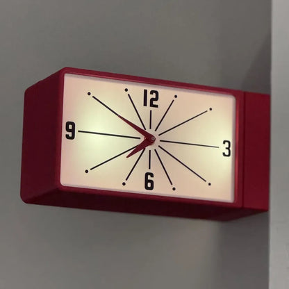 🕰️ Meridian Illuminated Double-Sided Wall Clock – Mid-Century Modern Retro Decor