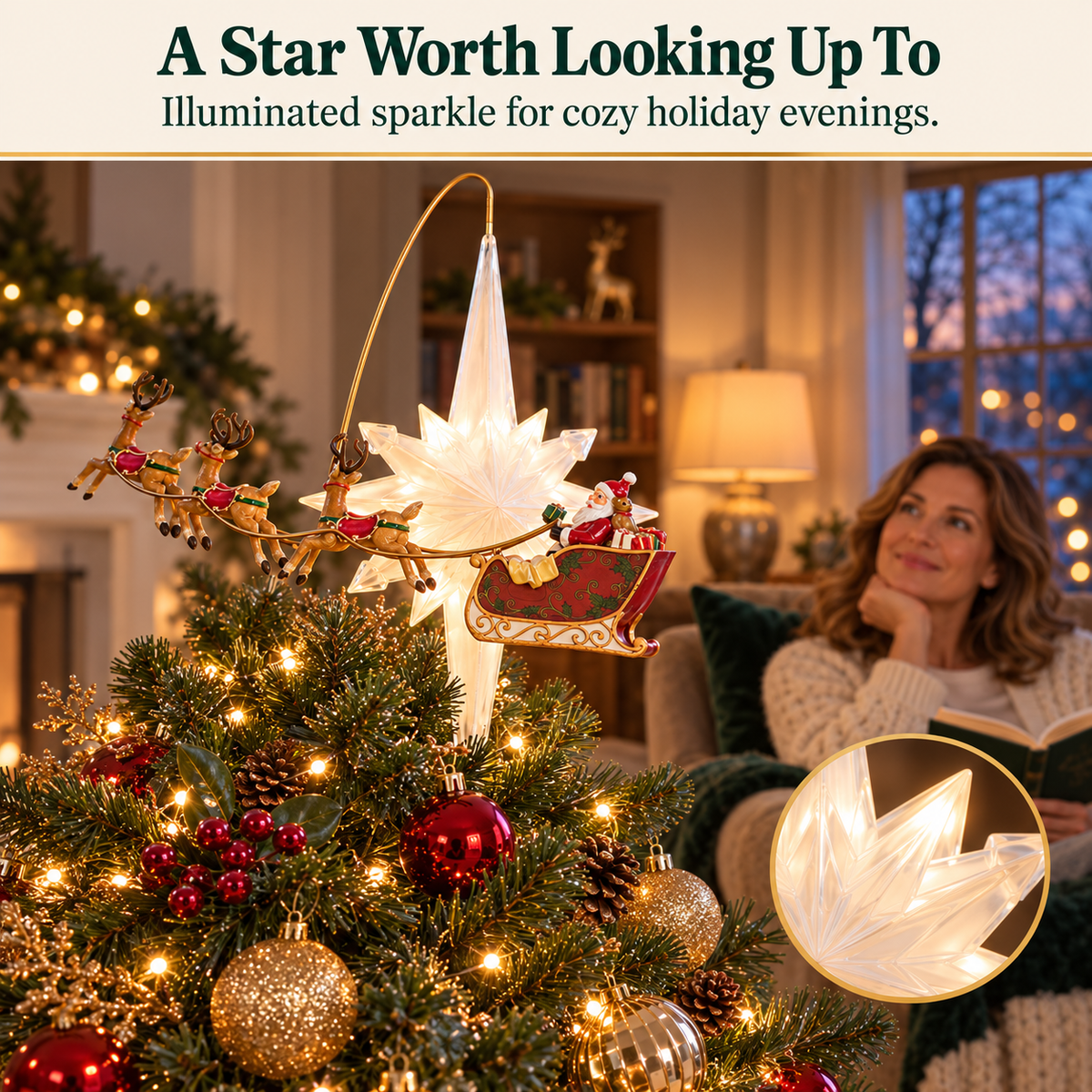 Animated Christmas Tree Toppers