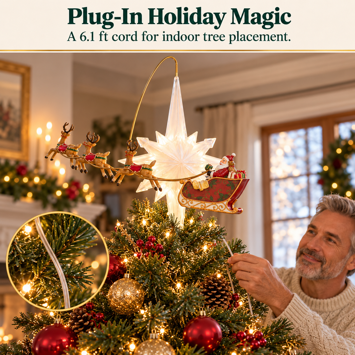 Animated Christmas Tree Toppers