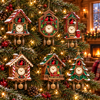 🐦 2026 Red Cardinal Cuckoo Clock Ornaments – 6 Vintage-Inspired Designs for a Nostalgic Christmas Tree