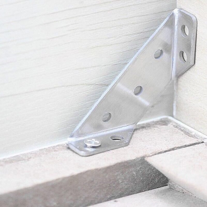 10-Pack Stainless Steel Corner Braces 🔩 – Strong Furniture Reinforcement