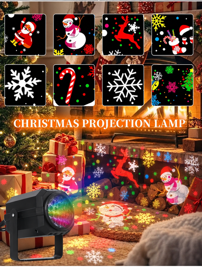 🎀50% OFF TODAY🎀🎁LED Christmas Projection Lamp – 16 Patterns of Pure Holiday Magic!