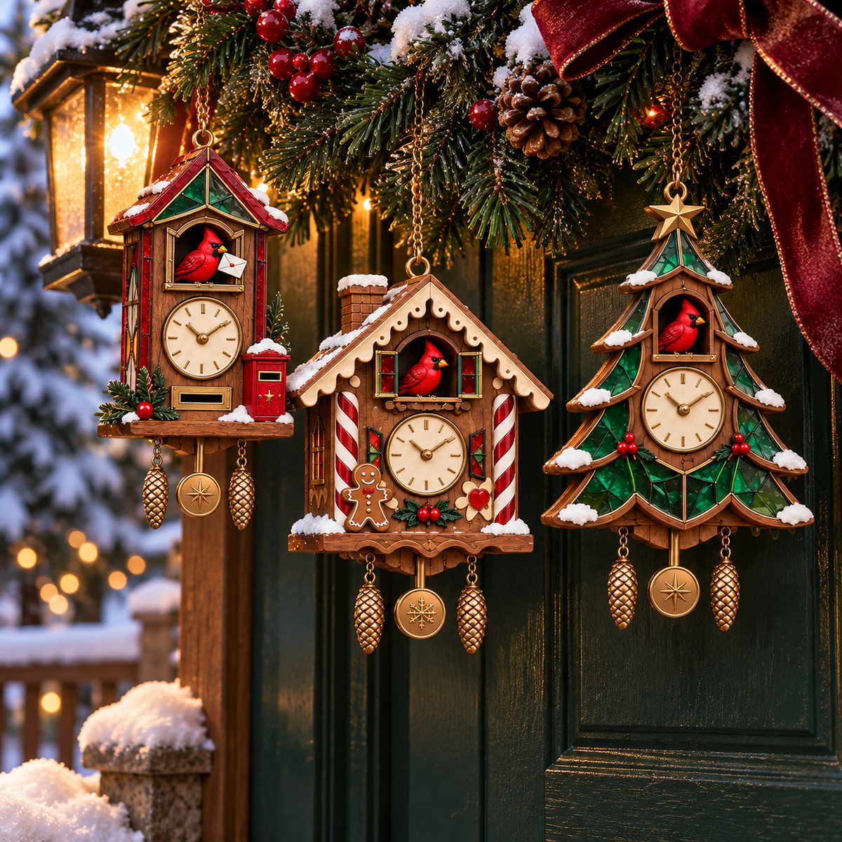🐦 2026 Red Cardinal Cuckoo Clock Ornaments – 6 Vintage-Inspired Designs for a Nostalgic Christmas Tree