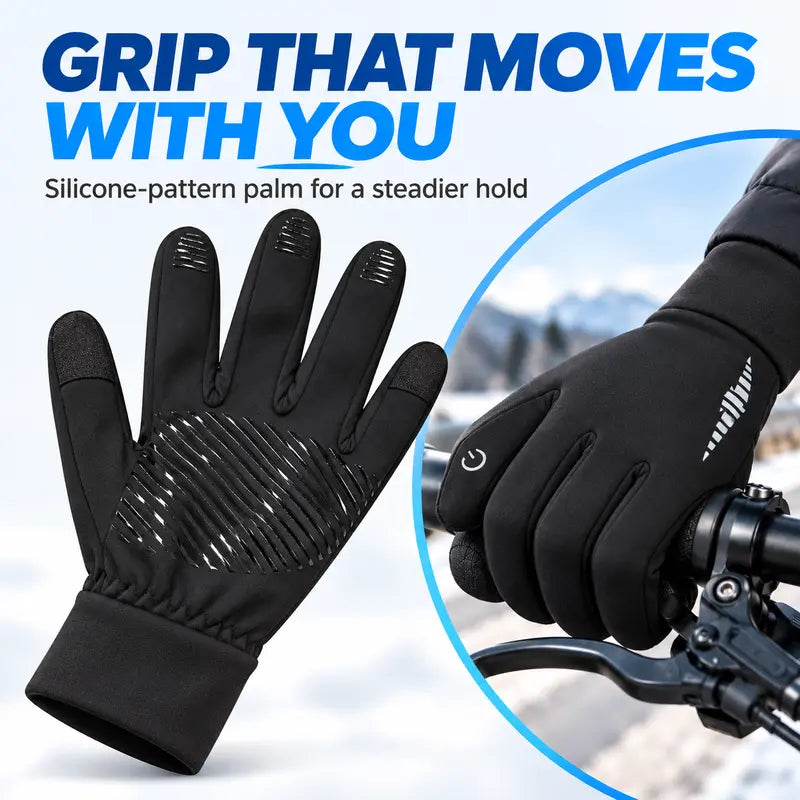 ❄️Unisex Winter Fashion Gloves - Warm Fleece-Lined, Touchscreen-Compatible, Anti-Slip Grip for Cycling, Driving, Outdoor Sports