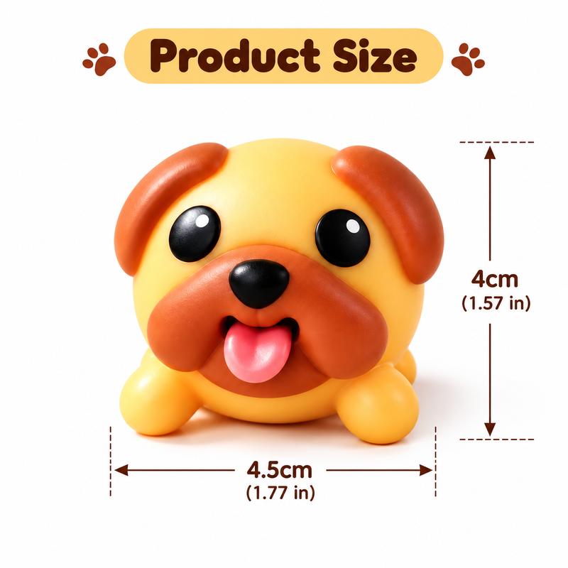 🐶 Funny Tongue-Popping Pug Toy – Squeeze & Smile Mini Fidget Gift