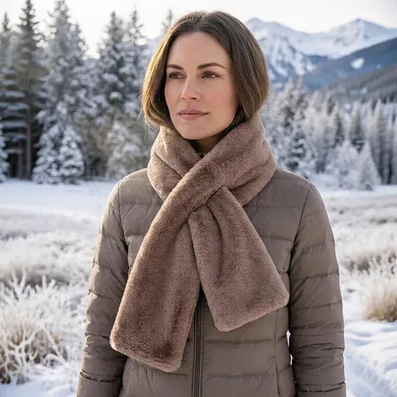🎄60% OFF NOW! 🎉50K+ SOLD!🎁Cozy Scarf with Hidden Pocket – Warm, Soft & Secure Zipper🧣