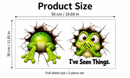 😂 Bathroom Buddies – Funny 3D Illusion Toilet Sticker Set | Removable 3D Illusion Stickers for Funny Bathroom Decor & Gag Gifts 🦝