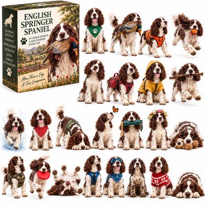 🎁 24 Days of English Springer Spaniels – 24 Adorable Surprises, One Unforgettable Christmas ❤️