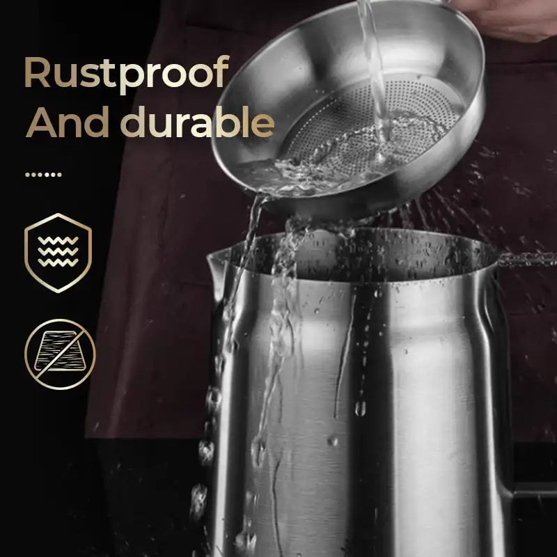 🍳 2-in-1 Stainless Steel Oil Strainer Pot & Deep Fryer - Reusable Cooking Oil