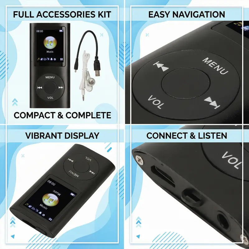 🔥 HOT SALE! 🎶 Portable MP3 Music Player – Pocket-Sized Digital Music Player with LCD Screen & TF Card Support ✨