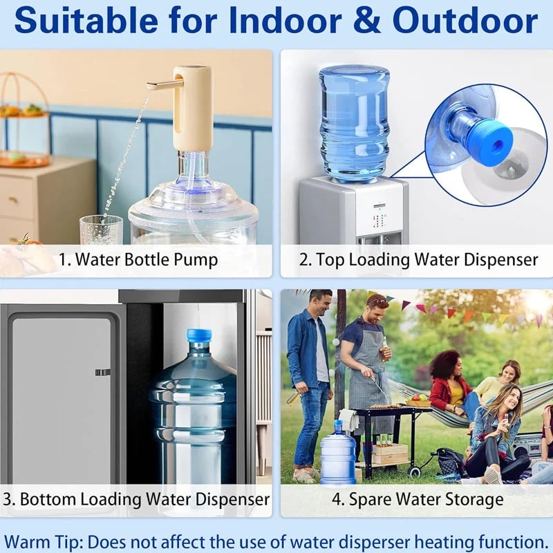 💧 Reusable Silicone Water Container Cap – Flexible Replacement Cover
