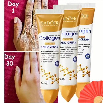 3 PCS✨ Collagen Hand Balm Set – Deep Moisturizing Hand Care for Dry, Cracked Hands 🎁