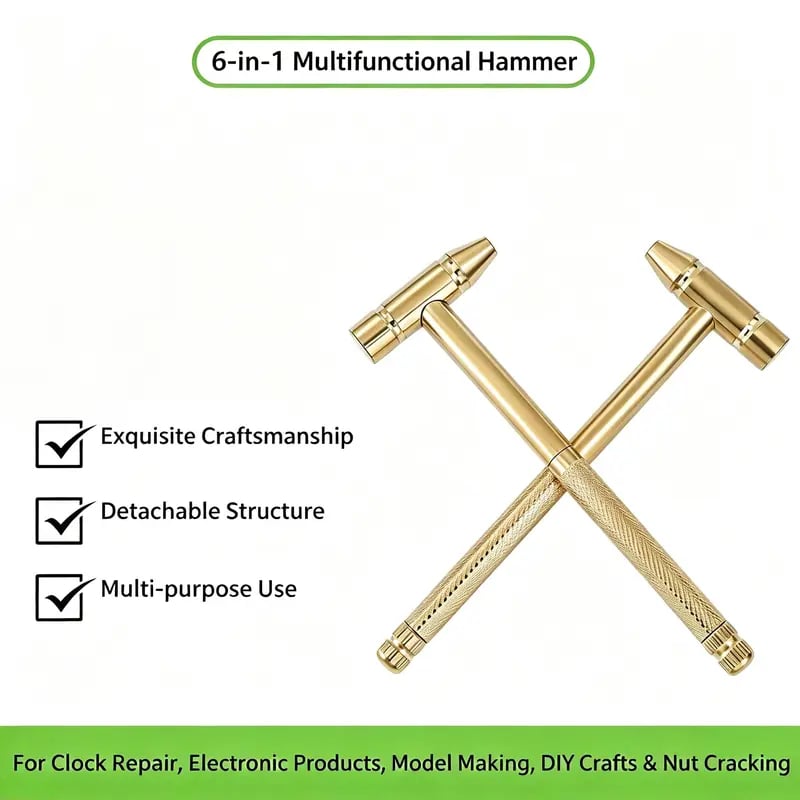 ⏰ Limited-Time Black Friday Offer✨6-in-1 Mini Copper Multifunctional Hammer