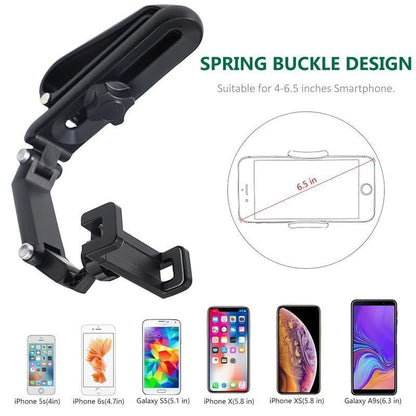 🔥HOT SALE-📱New 1080° Multi-function Sun Visor Universal 360 Degree Rotating Phone Holder✨