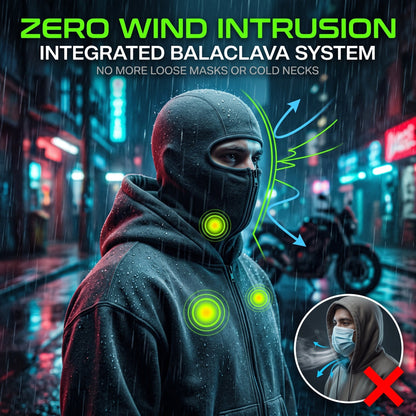 📢 Last Day Sale 56% OFF💥❄️Men’s Balaclava Zip Hoodie for Winter Sports Streetwear and Cold Weather Training