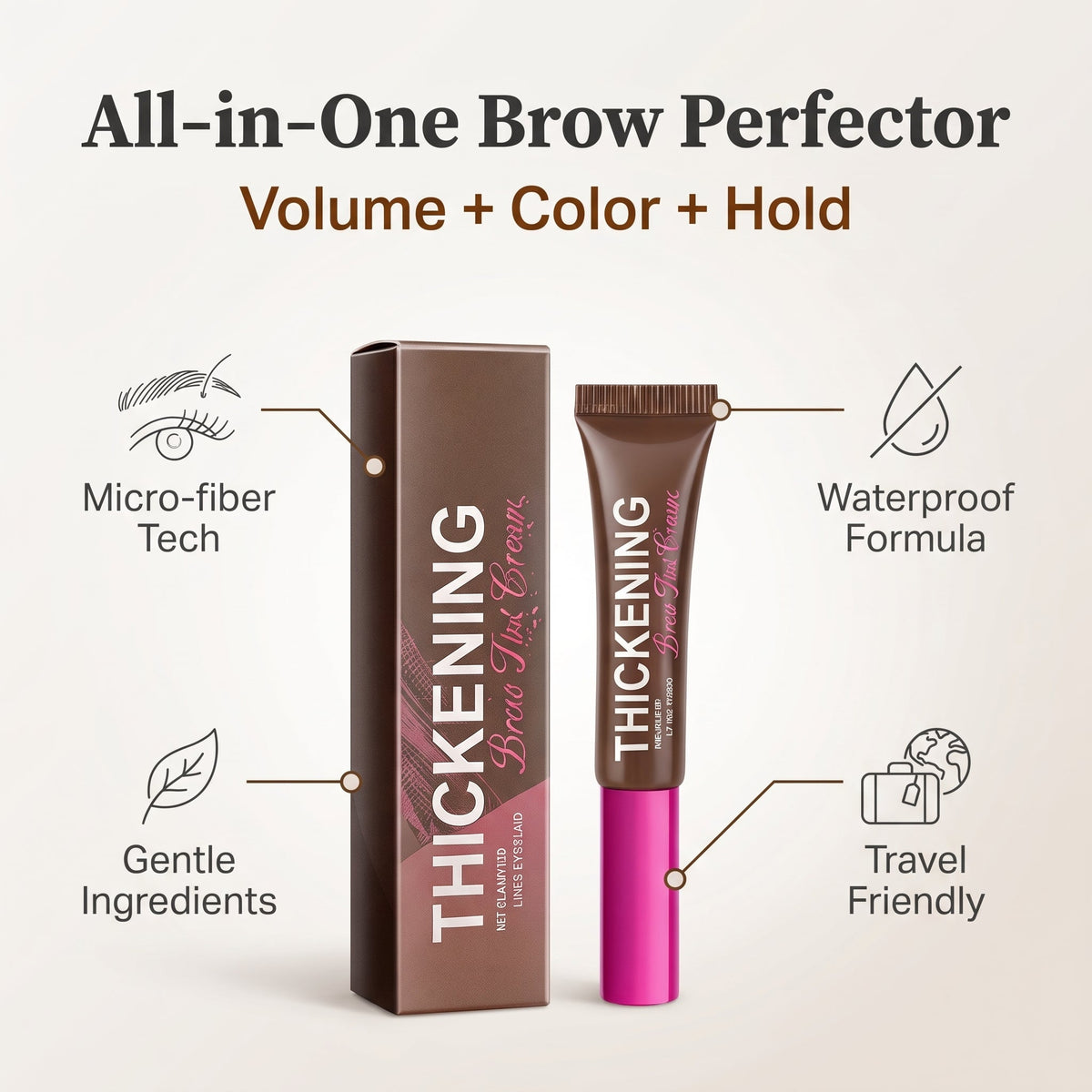 🔥Buy 1 Get 1 Free - Fiber Eyebrow Mascara - Fill, Color And Set—All In One Step