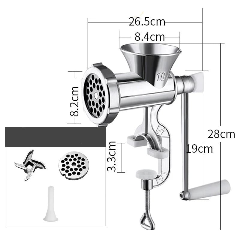 Versatile Meat Grinder with Sausage Filler – for Grinding, Mixing & Filling – Ideal for Homemade Sausages & More 🥩