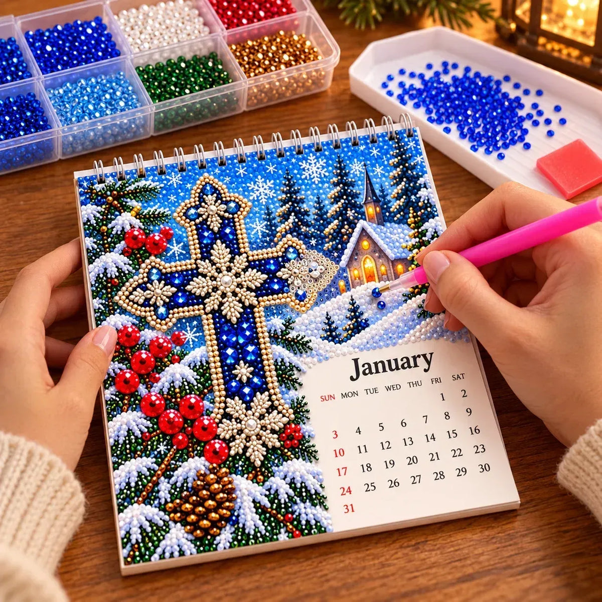 ✝️💎2027 Faith & Blessings DIY Diamond Art Calendar Kit(📦Buy 2 Free Shipping)