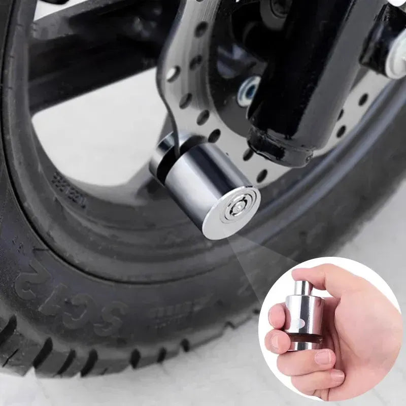 🏍️ Motorcycle & Bicycle Disc Brake Lock with Push-to-Lock Design