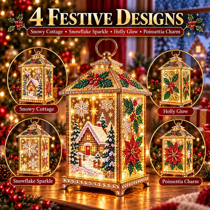 ✨ Christmas Glow™ — DIY Light-Up Diamond Art Lantern
