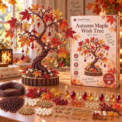 DIY Beaded Gem Tree Craft Kit – Handmade Crystal Tree Home Decor