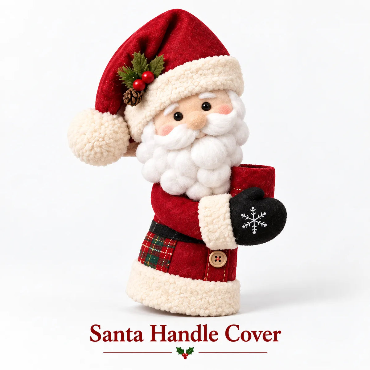 🎅Christmas Door Handle Covers – Santa & Snowman Plush Door Knob Decorations