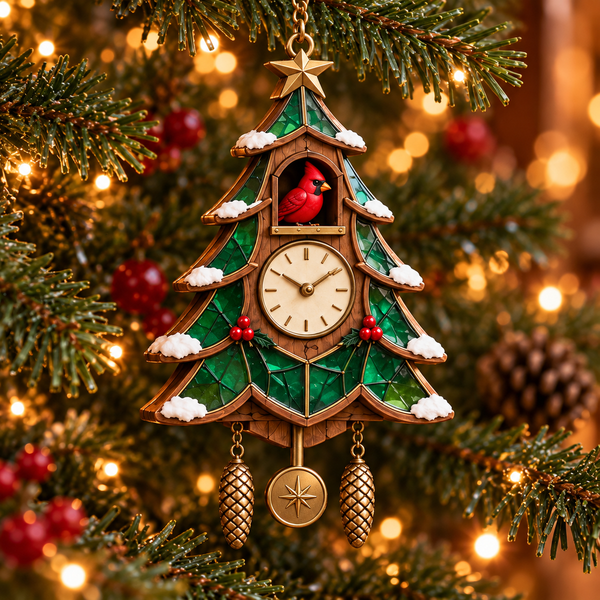 🐦 2026 Red Cardinal Cuckoo Clock Ornaments – 6 Vintage-Inspired Designs for a Nostalgic Christmas Tree