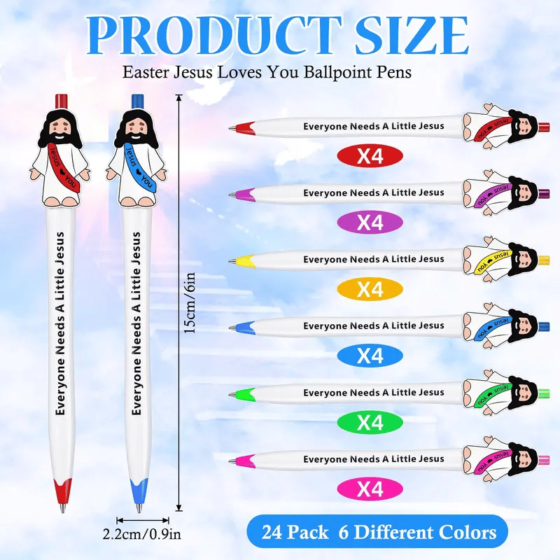🔥Last Day 49% OFF - ✝️Mini Jesus Figures Pen Bible Verse Ballpoint Pen