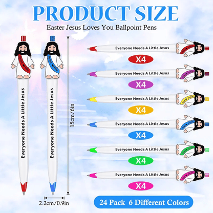 🔥Last Day 49% OFF - ✝️Mini Jesus Figures Pen Bible Verse Ballpoint Pen