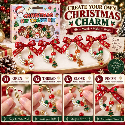 LAST DAY 50% OFF – Personalized Christmas DIY Charm Kit ✨