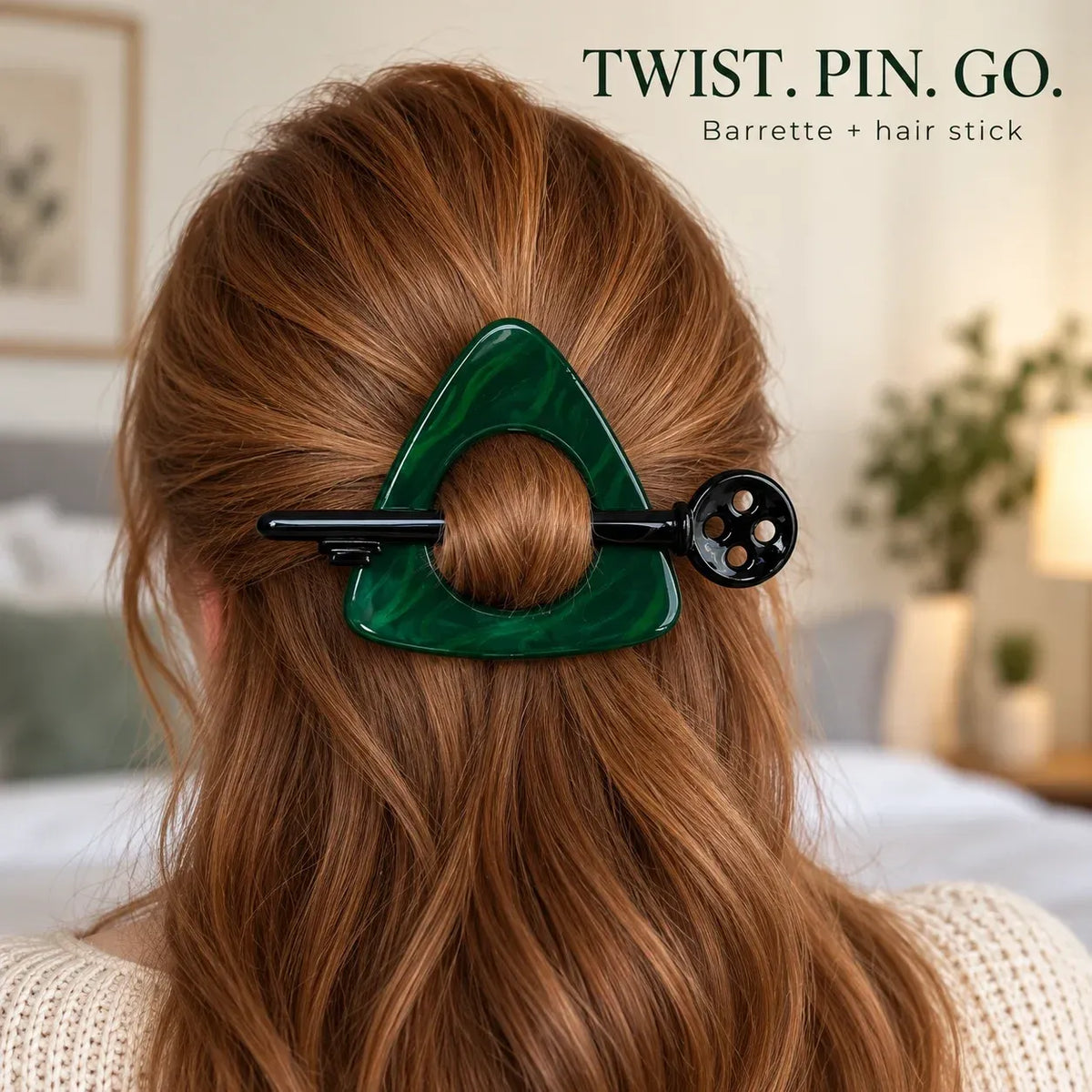 🪄Cat-Eye Stone Hair Barrette🌙